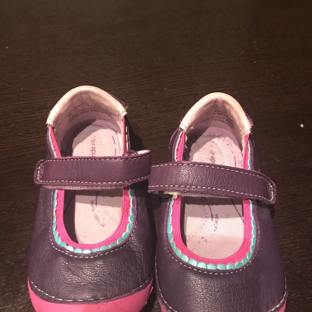 Stride Rite Purple Leather Shoes